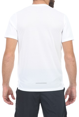NIKE-Ανδρικό t-shirt NIKE MILER SS WILD RUN GX PO λευκό
