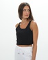 NIKE-Γυναικείο αθλητικό top NIKE CV0576 THE NIKE YOGA LUXE CROP TANK μαύρο