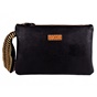 APOXYLO-Γυναικεία τσάντα APOXYLO BLACK CLUTCH μαύρη