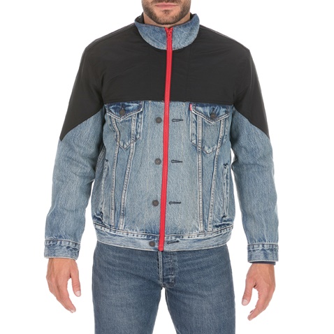 LEVI'S-Ανδρικό jacket LEVI'S UNBASIC MOCKNECK TRUCKER μπλε