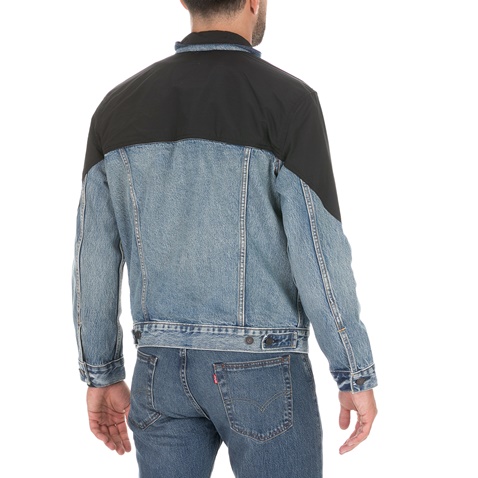 LEVI'S-Ανδρικό jacket LEVI'S UNBASIC MOCKNECK TRUCKER μπλε