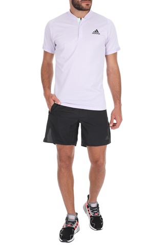 adidas Performance-Ανδρική polo μπλούζα adidas Performance HEAT.RDY POLO λιλά