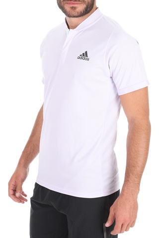 adidas Performance-Ανδρική polo μπλούζα adidas Performance HEAT.RDY POLO λιλά