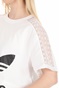 adidas Originals-Γυναικείο cropped t-shirt adidas Originals λευκό