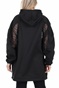 adidas Originals-Γυναικεία μακριά φούτερ μπλούζα adidas Originals LACE HOODIE μαύρη