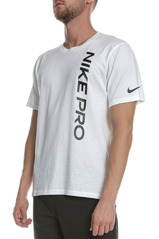 NIKE-Ανδρική μπλούζα NIKE NP SS TOP NPC BURNOUT λευκή