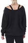 NIKE-Γυναικεία φούτερ μπλούζα NIKE NSW AIR CREW OS FLC μαύρη