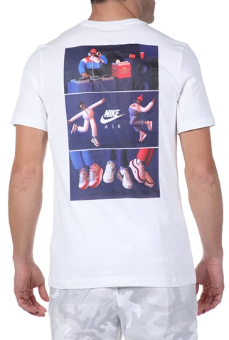 NIKE-Ανδρικό t-shirt NIKE NSW SS TEE AIRMAN DJ λευκό