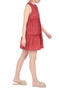 LA DOLLS-Γυναικείο mini φόρεμα LA DOLLS DAISY κόκκινο