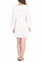 LA DOLLS-Γυναικείο φόρεμα παραλίας LA DOLLS- DECHIRER λευκό
