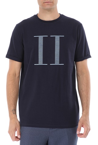 LES DEUX-Ανδρικό t-shirt LES DEUX Stripe Encore μπλε