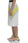 KARL LAGERFELD-Γυναικεία midi πλισέ φούστα KARL LAGERFELD Colourblock λευκή κίτρινη