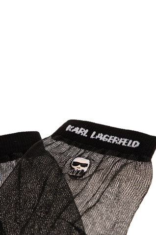 KARL LAGERFELD-Γυναικείες κάλτσες KARL LAGERFELD μαύρες-ροζ