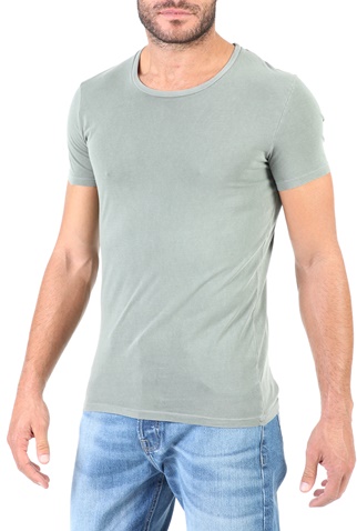 AMERICAN VINTAGE-Ανδρικό t-shirt AMERICAN VINTAGE χακί