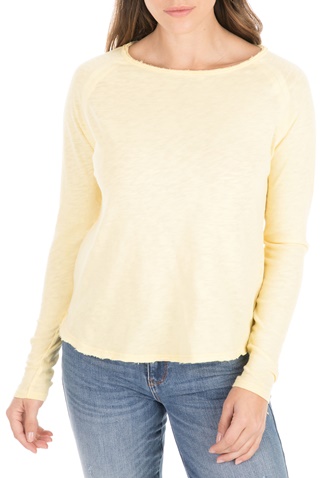 AMERICAN VINTAGE-Γυναικεία μπλούζα AMERICAN VINTAGE κίτρινη 