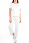 AMERICAN VINTAGE-Γυναικείο jean παντελόνι AMERICAN VINTAGE λευκό