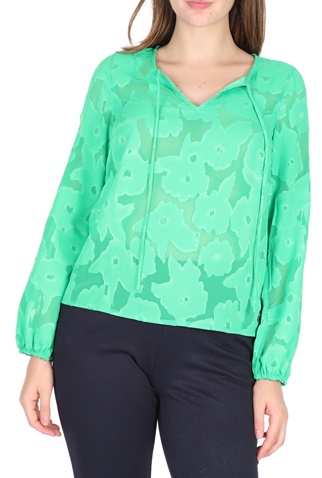 GARCIA JEANS-Γυναικεία μπλούζα GARCIA JEANS πράσινη