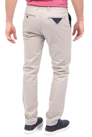 TED BAKER-Ανδρικό chino παντελόνι TED BAKER SINCERE SLIM FIT CORE PLAIN γκρι