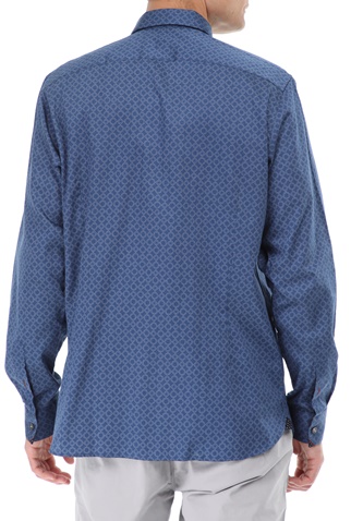 TED BAKER-Ανδρικό πουκάμισο TED BAKER WHONOS μπλε