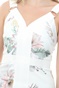 TED BAKER-Γυναικείο αμάνικο midi φόρεμα TED BAKER HAARLOW haarlow Woodland Bodycon λευκό