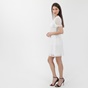 TED BAKER-Γυναικείο mini φόρεμα TED BAKER ALLARA λευκό