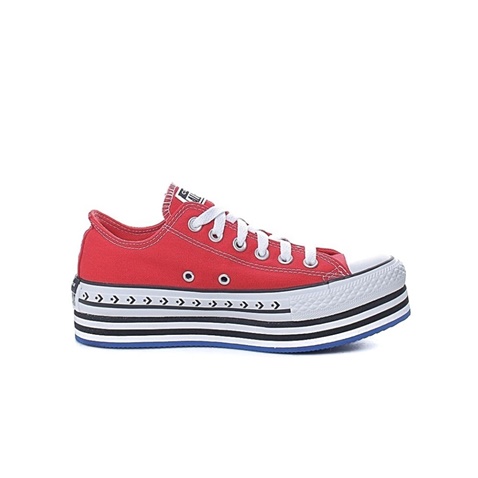CONVERSE-Γυναικεία sneakers CONVERSE CHUCK TAYLOR ALL STAR LIFT ARC κόκκινα