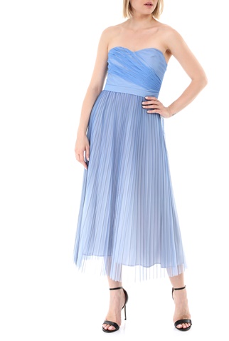 GUESS-Γυναικείο μακρύ φόρεμα GUESS MONICA μπλε