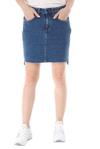 SUPERDRY-Γυναικεία jean mini φούστα SUPERDRY D2 μπλε