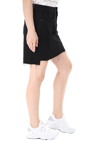 SUPERDRY-Γυναικεία jean mini φούστα SUPERDRY D2 μαύρη