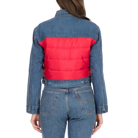 LEVI'S-Γυναικείο jean jacket LEVI'S μπλε κόκκινο