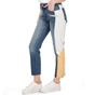 LEVI'S-Γυναικείο cropped jean παντελόνι LEVI'S MOTO 501 SHOW TEETH μπλε λευκό