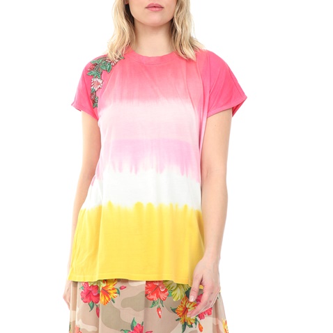 TWIN-SET-Γυναικεία μπλούζα TWIN-SET ροζ κίτρινη