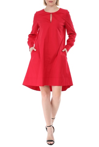MY TWINS-Γυναικείο mini φόρεμα MY TWINS κόκκινο