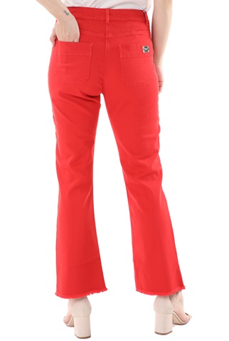 NENETTE-Γυναικείο παντελόνι NENETTE J-SOLE PANT TROMBETTA TINTO CAPO κόκκινο