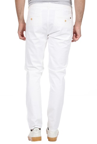 SCOTCH & SODA-Ανδρικό chino παντελόνι SCOTCH & SODA MOTT λευκό