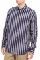 SCOTCH & SODA-Ανδρικό πουκάμισο SCOTCH & SODA REGULAR FIT- Colourful striped μπλε