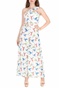 MOLLY BRACKEN-Γυναικεία ολόσωμη φόρμα MOLLY BRACKEN λευκή μπλε