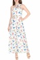 MOLLY BRACKEN-Γυναικεία ολόσωμη φόρμα MOLLY BRACKEN λευκή μπλε