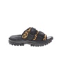 FILA-Γυναικεία slides FILA OUTDOORSLIDE ANIMAL PRINT μαύρα 