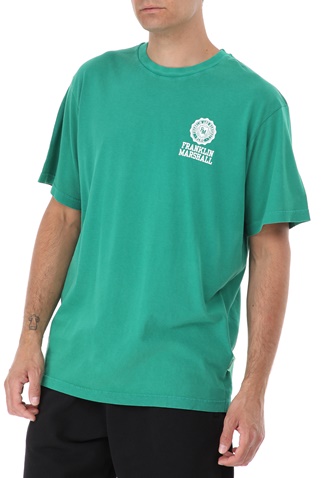 FRANKLIN & MARSHALL-Ανδρικό t-shirt FRANKLIN & MARSHALL πράσινο
