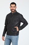 GABBA-Ανδρικό δερμάτινο jacket GABBA Benton Black Leather Jacket μαύρο