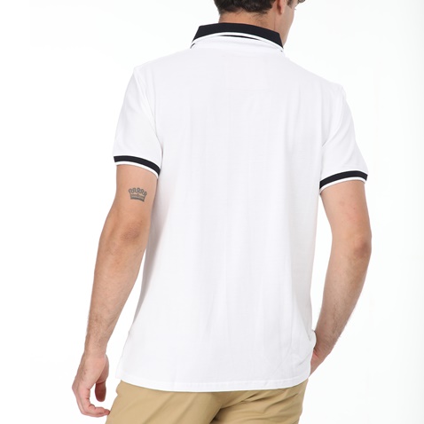 DORS-Ανδρική polo μπλούζα DORS λευκή
