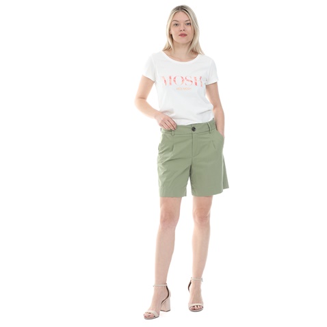 MOS MOSH-Γυναικεία μπλούζα MOS MOSH Arden Logo Vissa λευκή