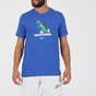 NIKE-Ανδρικό t-shirt NIKE DRY TEE RUN TORT HMR μπλε