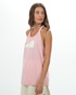 NIKE-Γυναικείο αθλητικό tank top NIKE DRY DA0364 W ELASTIKA HBR GRX ροζ