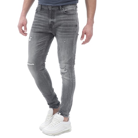 CR7-Ανδρικό jean παντελόνι CR7 Denim-Skinny γκρι