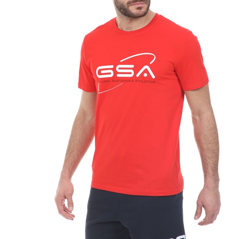 GSA-Ανδρικό t-shirt GSA ORGANIC PLUS SPACE TEE κόκκινη