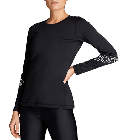 BJORN BORG-Γυναικεία αθλητική μπλούζα BJORN BORG μαύρη