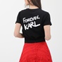 KARL LAGERFELD-Γυναικείο t-shirt KARL LAGERFELD Forever Karl  μαύρο
