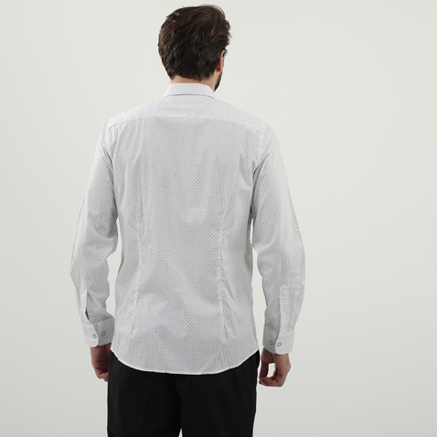 SSEINSE-Ανδρικό πουκάμισο SSEINSE CI578SS APPAREL λευκό πουά